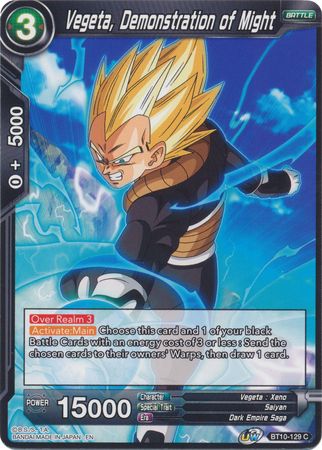 Vegeta, Demonstration of Might (BT10-129) [Rise of the Unison Warrior 2nd Edition]