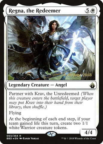 Regna, the Redeemer [Battlebond Prerelease Promos]