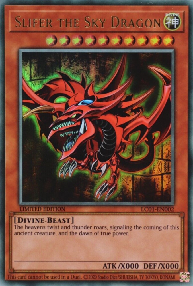 Slifer the Sky Dragon (25th Anniversary) [LC01-EN002] Ultra Rare