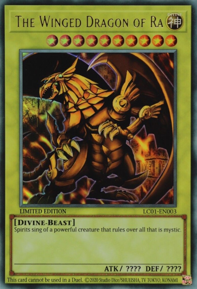 The Winged Dragon of Ra (25th Anniversary) [LC01-EN003] Ultra Rare