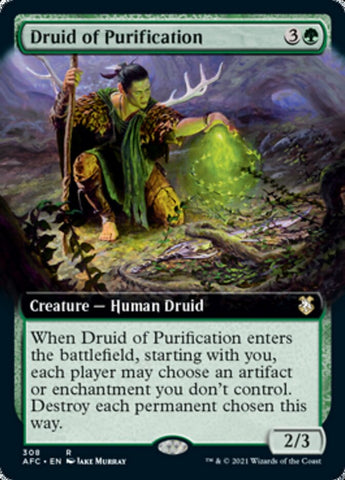 Druid of Purification (Extended Art) [Dungeons & Dragons: Adventures in the Forgotten Realms Commander]