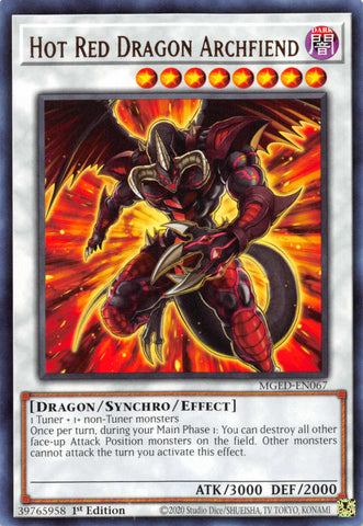 Hot Red Dragon Archfiend [MGED-EN067] Rare