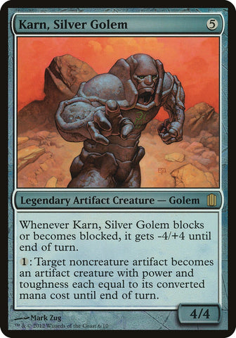 Karn, Silver Golem (Oversized) [Commander's Arsenal Oversized]
