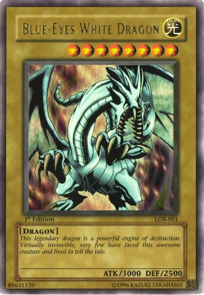 Blue-Eyes White Dragon [LOB-E001] Ultra Rare