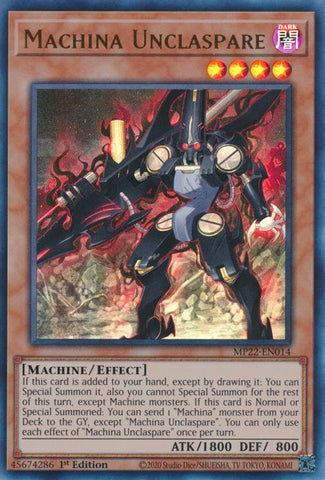 Machina Unclaspare [MP22-EN014] Ultra Rare