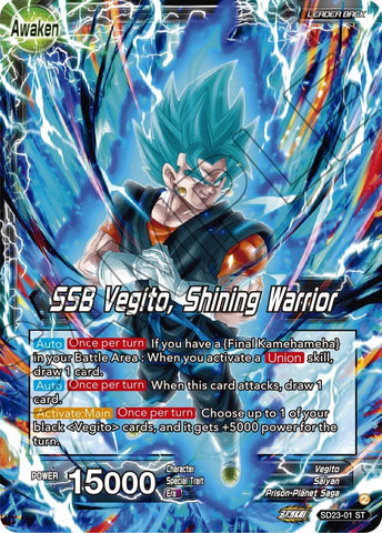 Son Goku & Vegeta // SSB Vegito, Shining Warrior (SD23-01) [Critical Blow]