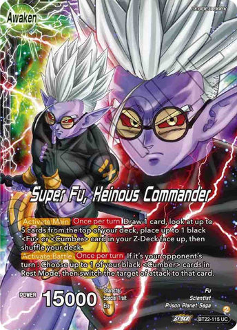Fu // Super Fu, Heinous Commander (BT22-115) [Critical Blow]