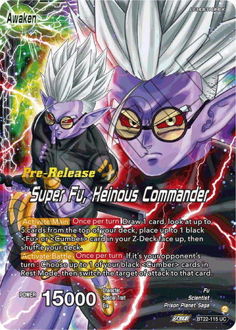 Fu // Super Fu, Heinous Commander (BT22-115) [Critical Blow Prerelease Promos]