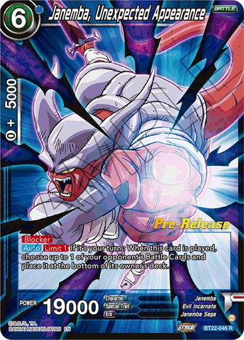 Janemba, Unexpected Appearance (BT22-046) [Critical Blow Prerelease Promos]