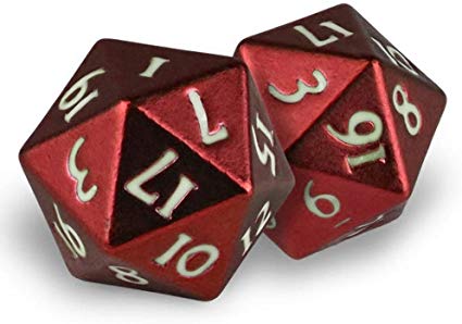 Ultra Pro Heavy Metal Dice D20 Red