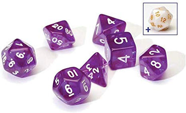 Sirius Dice Polyhedral Dice Set - Translucent Purple