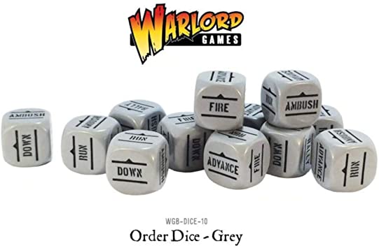 Bolt Action Order Dice pack - Grey