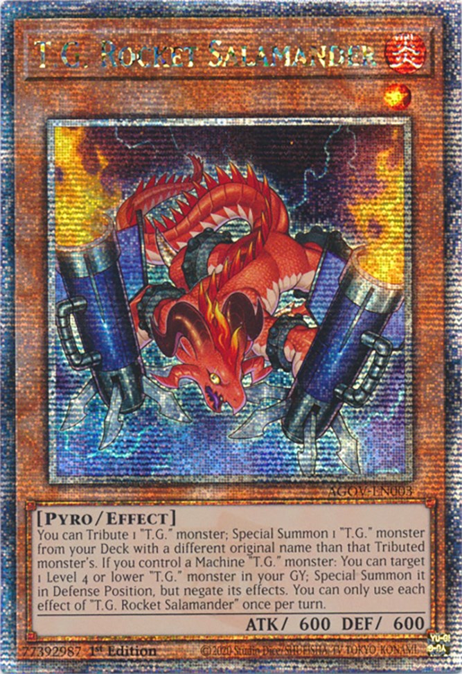 T.G. Rocket Salamander (Quarter Century Secret Rare) [AGOV-EN003] Quarter Century Secret Rare