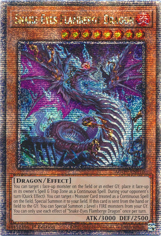 Snake-Eyes Flamberge Dragon (Quarter Century Secret Rare) [AGOV-EN010] Quarter Century Secret Rare