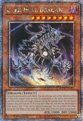 Dark Hole Dragon (Quarter Century Secret Rare) [AGOV-EN020] Quarter Century Secret Rare