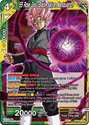 SS Rose Goku Black, Saiyan Manipulation (BT23-137) [Perfect Combination]