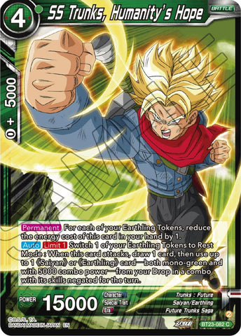 SS Trunks, Humanity's Hope (BT23-082) [Perfect Combination]