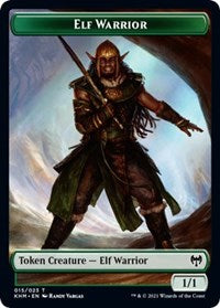 Elf Warrior // Tibalt, Cosmic Impostor Emblem Double-Sided Token [Kaldheim Tokens]