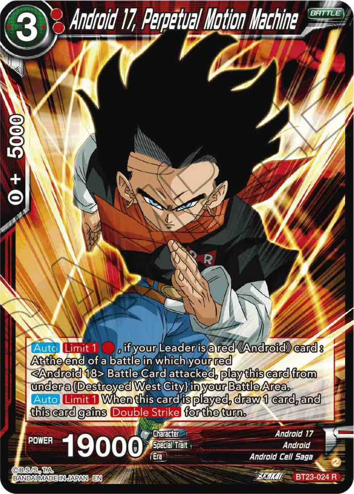 Android 17, Perpetual Motion Machine (BT23-024) [Perfect Combination]