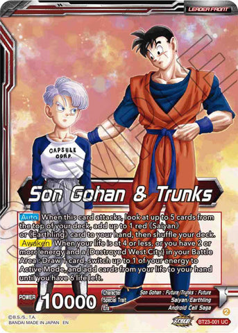 Son Gohan & Trunks // SS Son Gohan & Trunks, Warriors Meeting a Challenge (BT23-001) [Perfect Combination]
