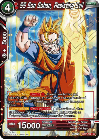 SS Son Gohan, Resisting Evil (BT23-012) [Perfect Combination]