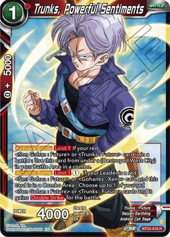 Trunks, Powerful Sentiments (BT23-016) [Perfect Combination]