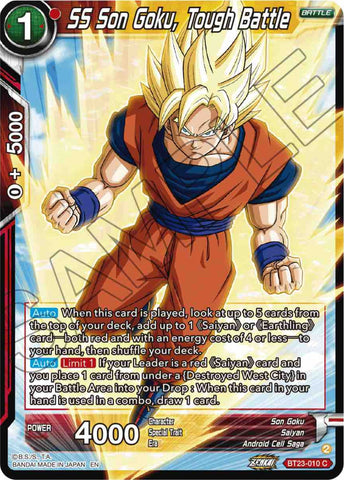 SS Son Goku, Tough Battle (BT23-010) [Perfect Combination]