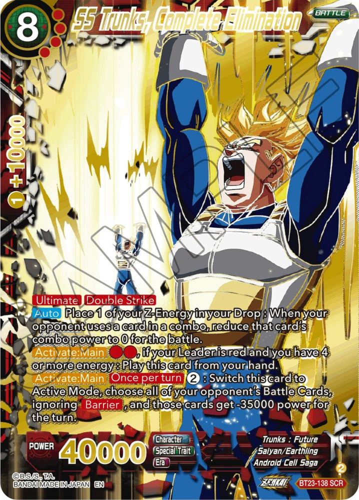 SS Trunks, Complete Elimination (BT23-138) [Perfect Combination]