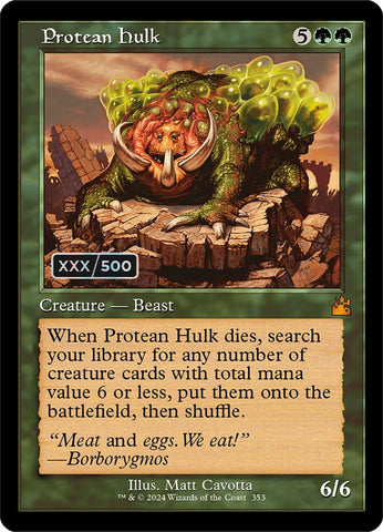 Protean Hulk (Retro) (Serialized) [Ravnica Remastered]