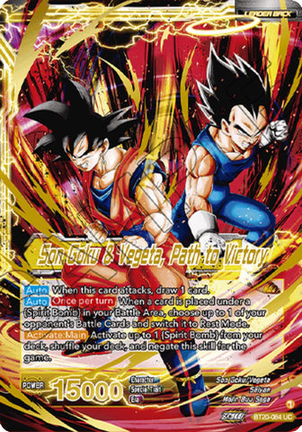 SS Vegito // Son Goku & Vegeta, Path to Victory (Giant Card) (BT20-084) [Oversized Cards]