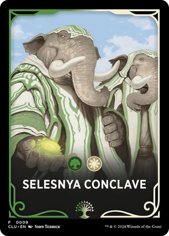 Selesnya Conclave Theme Card [Ravnica: Clue Edition Tokens]
