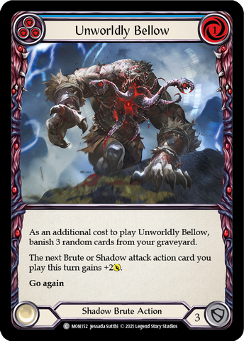 Unworldly Bellow (Blue) [MON152] (Monarch)  1st Edition Normal