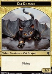 Cat Dragon // Dragon (006) Double-Sided Token [Commander 2017 Tokens]