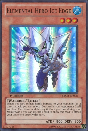 Elemental Hero Ice Edge [STOR-EN098] Super Rare