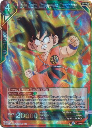 Son Goku, Unwavering Conviction (DB3-116) [Giant Force]