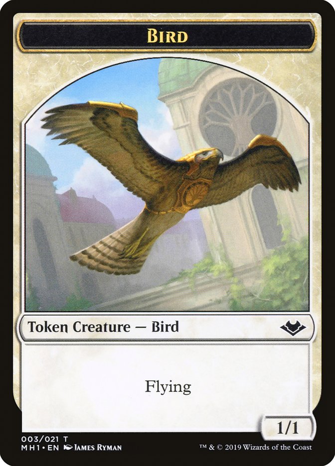 Angel (002) // Bird (003) Double-Sided Token [Modern Horizons Tokens]