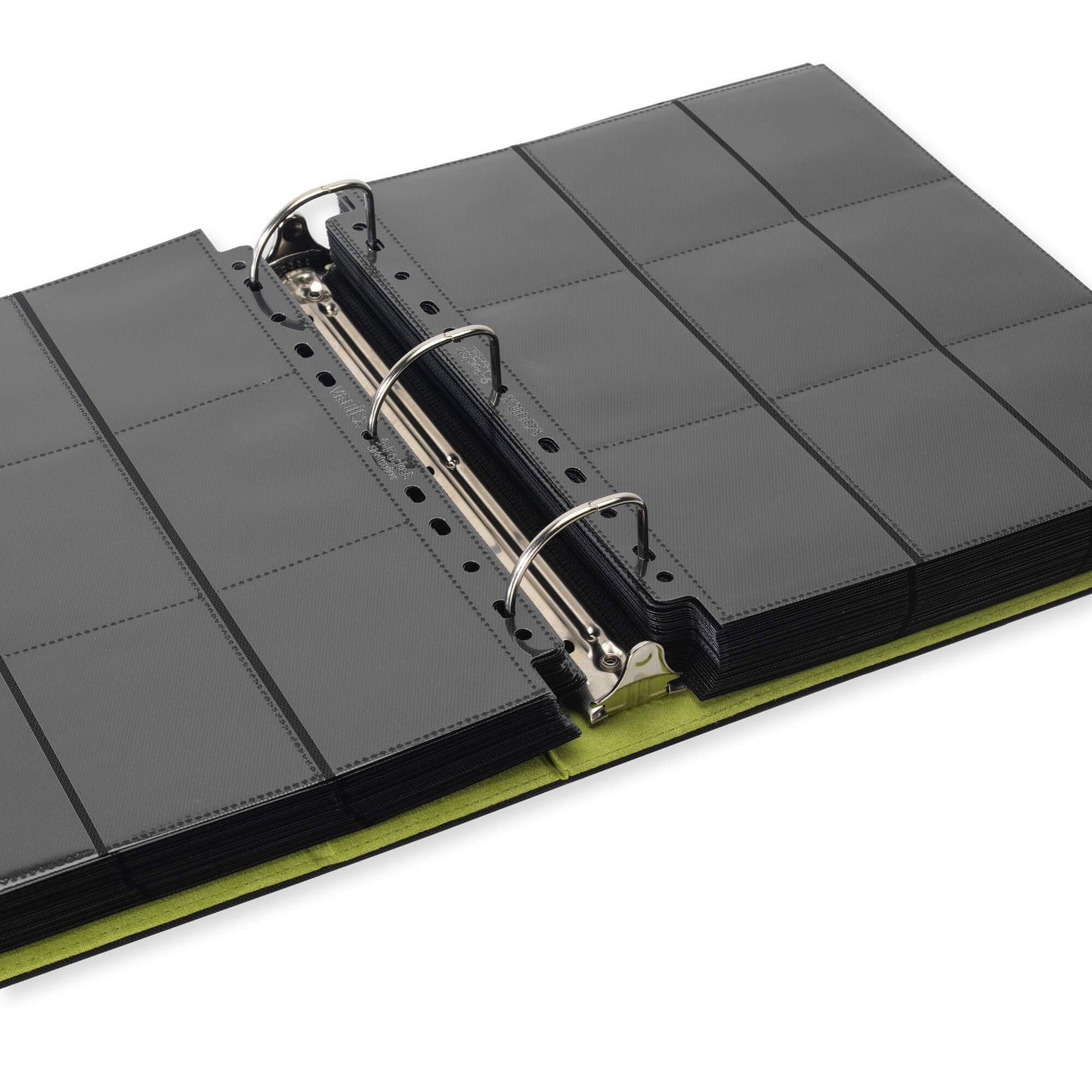 Vault X Large Exo-Tec® Ring Binder Black / Electric Green