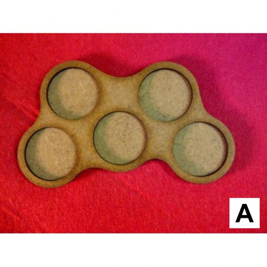 Dux Brit/Zombie Tray - 25mm Slots GW (5 Slot)