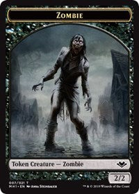 Zombie (007) // Squirrel (015) Double-Sided Token [Modern Horizons Tokens]
