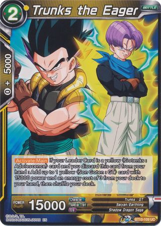 Trunks the Eager (BT10-109) [Rise of the Unison Warrior]