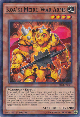 Koa'ki Meiru War Arms [BP03-EN061] Shatterfoil Rare