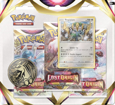 Pokemon TCG: Sword & Shield 11 Lost Origin 3-Pack Booster Regigigas