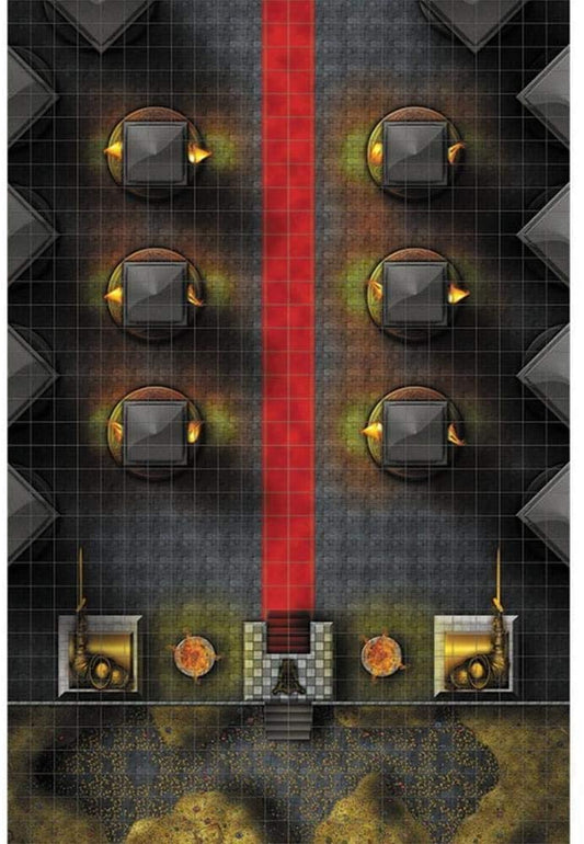Throne Room Premium Map - WizKids RPG