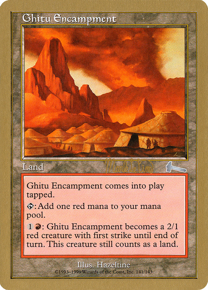 Ghitu Encampment (Mark Le Pine) [World Championship Decks 1999]