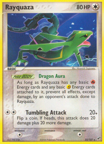 Rayquaza (22/107) (Theme Deck Exclusive) [EX: Deoxys]