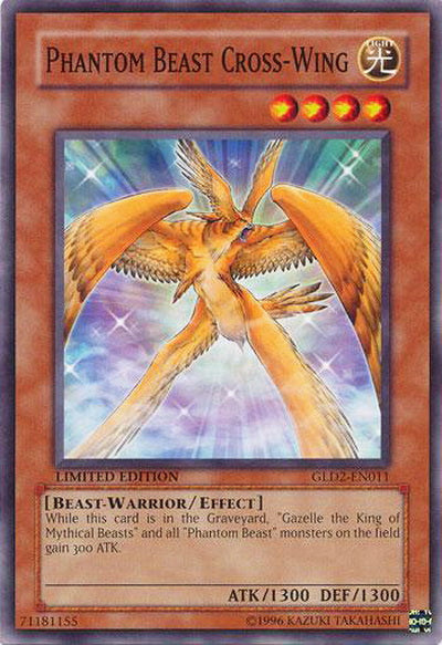 Phantom Beast Cross-Wing [GLD2-EN011] Common