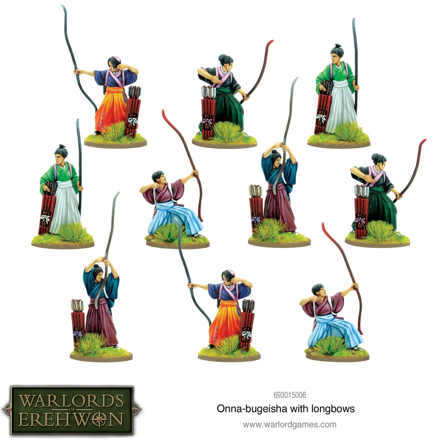 Warlords of Erehwon: Onna-bugeisha with Longbows