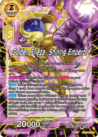 Golden Frieza, Shining Emperor (BT21-102) [Wild Resurgence]