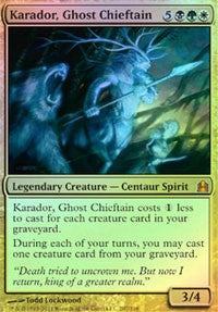 Karador, Ghost Chieftain (Oversized) [Commander 2011 Oversized]