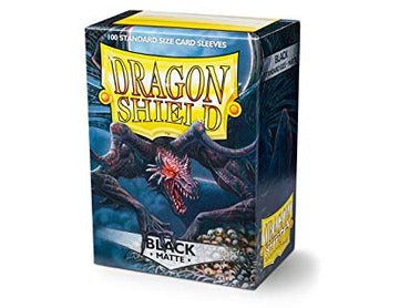 Dragon Shield 100 Standard Matte Sleeves - Black